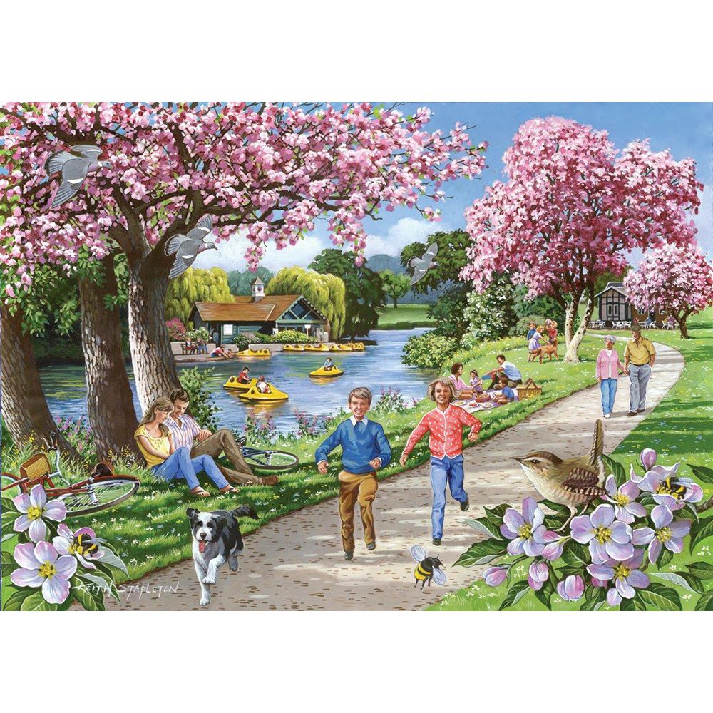 Apple Blossom Time - Big 500 Piece Jigsaw Puzzle