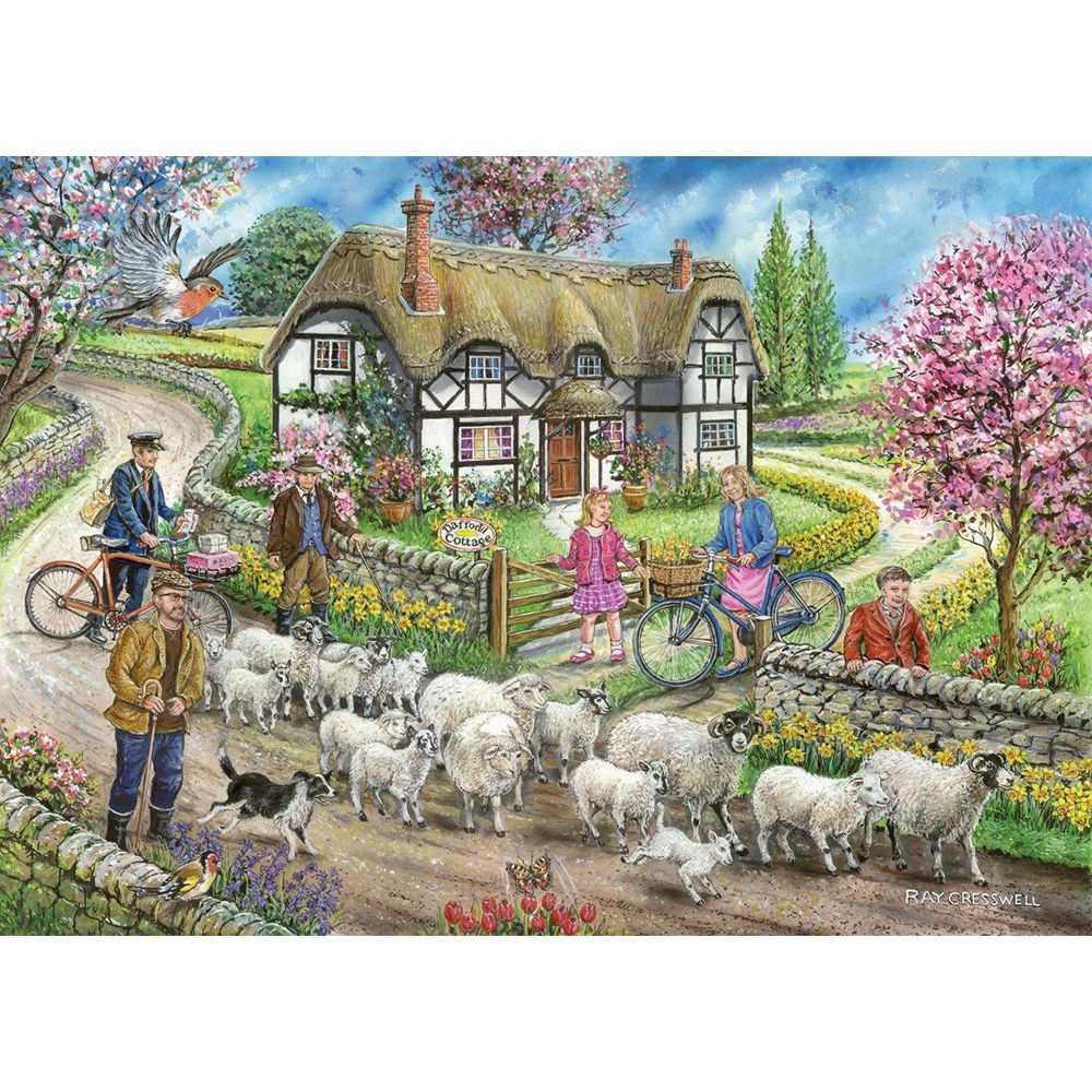 Daffodil Cottage - 1000 Piece Jigsaw Puzzle