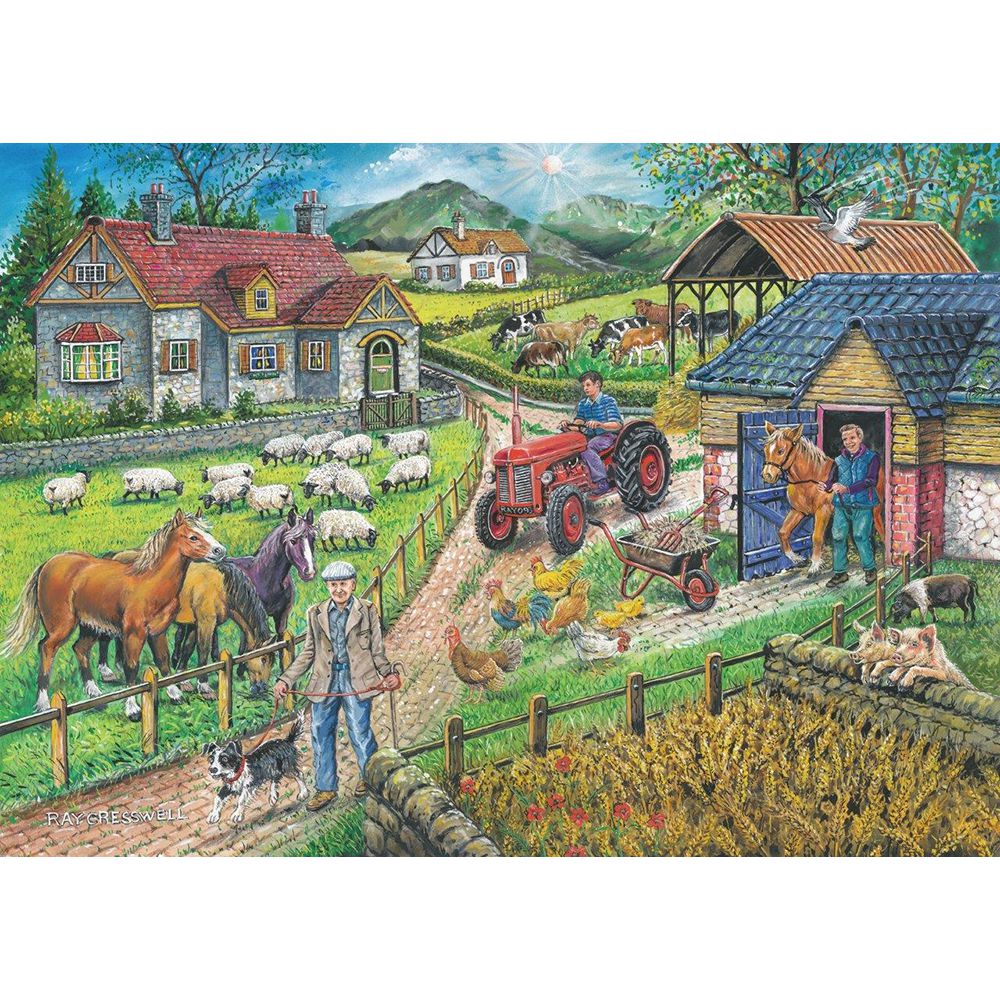 Barley Mow Farm - Big 250 Piece Jigsaw Puzzle