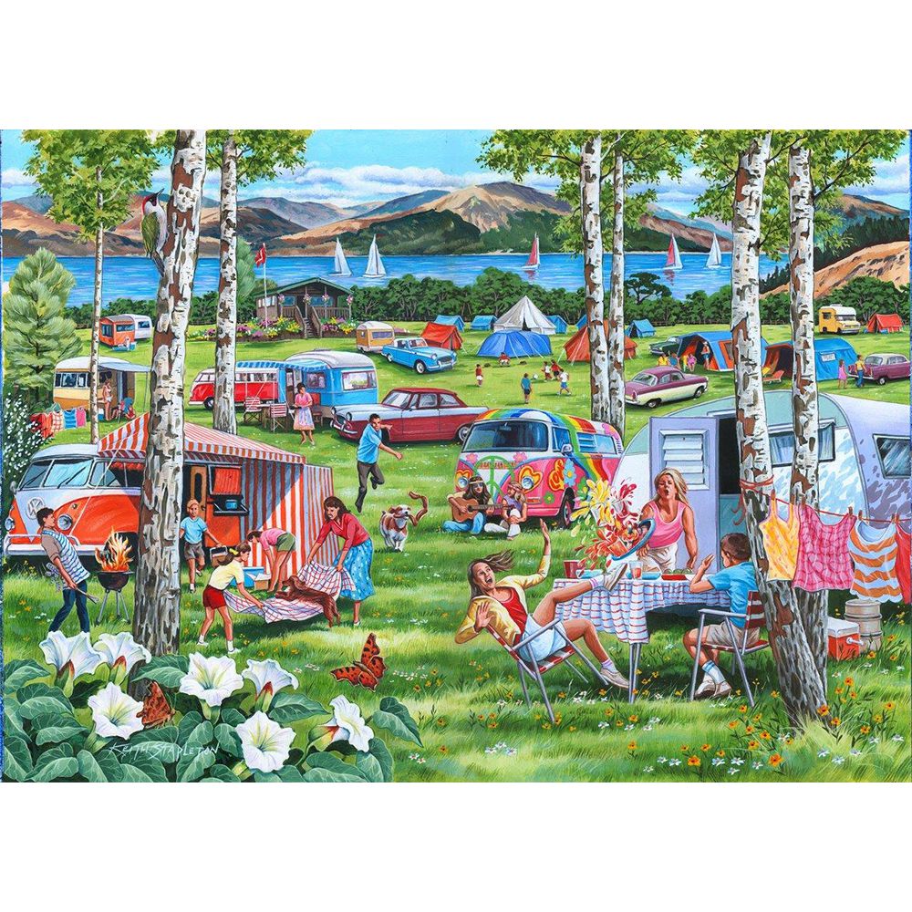 Camping Chaos - Big 500 Piece Jigsaw Puzzle