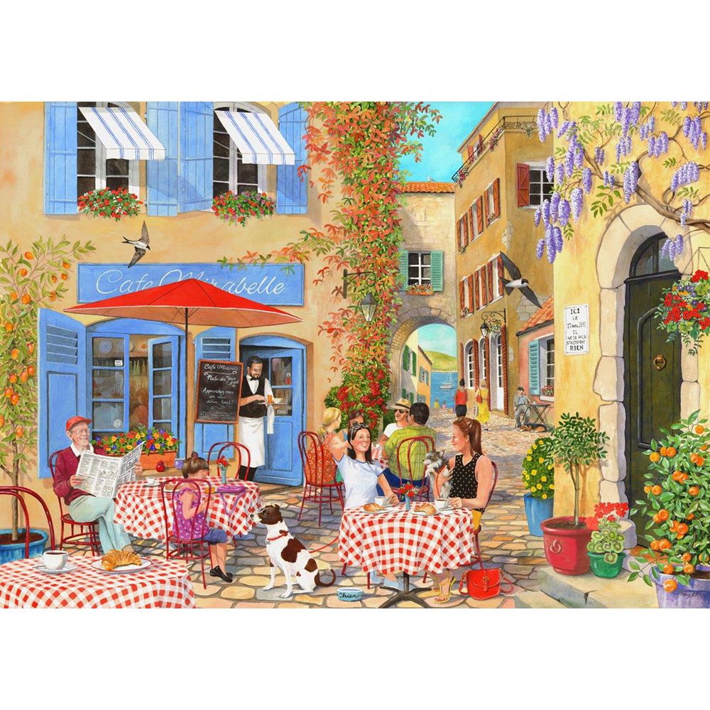 Coffee & Croissants - Big 500 Piece Jigsaw Puzzle