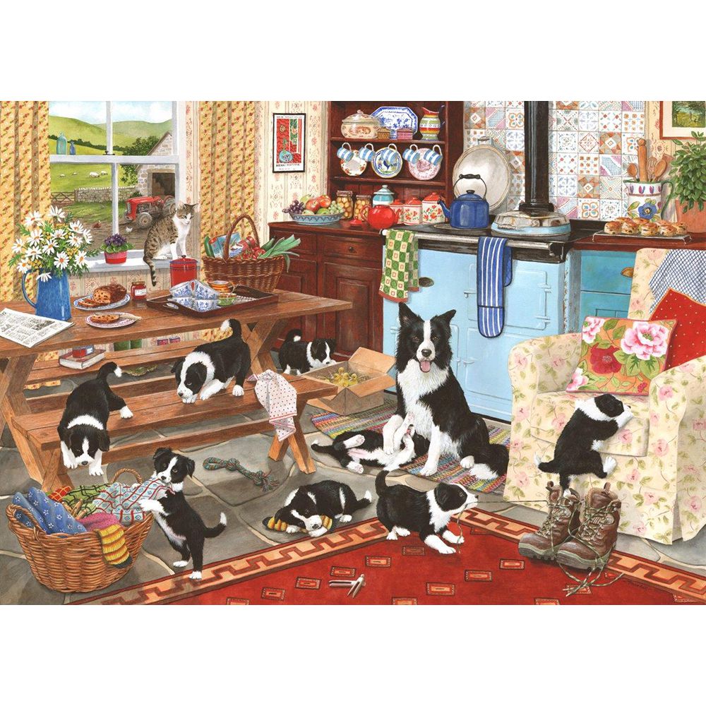 Collie Wobbles - 1000 Piece Jigsaw Puzzle