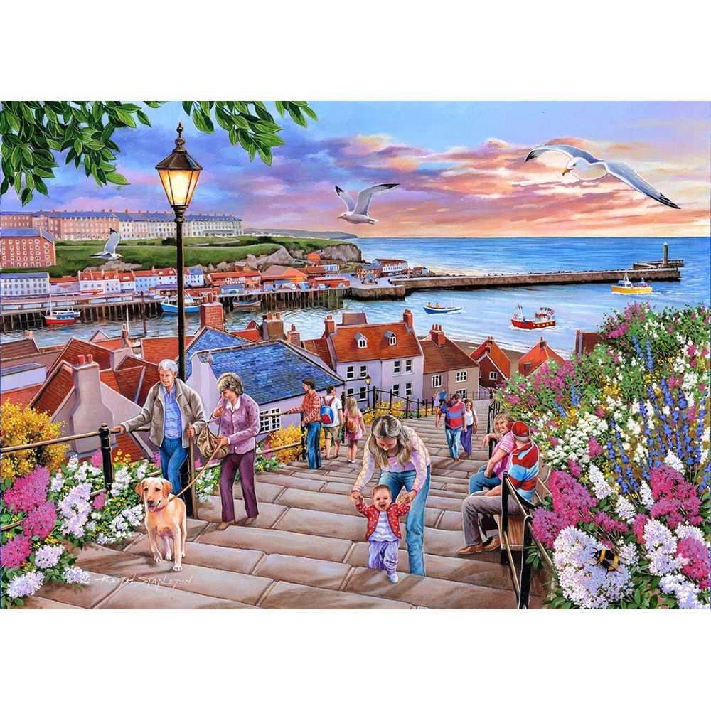 199 Steps Whitby - 1000 Piece Jigsaw Puzzle