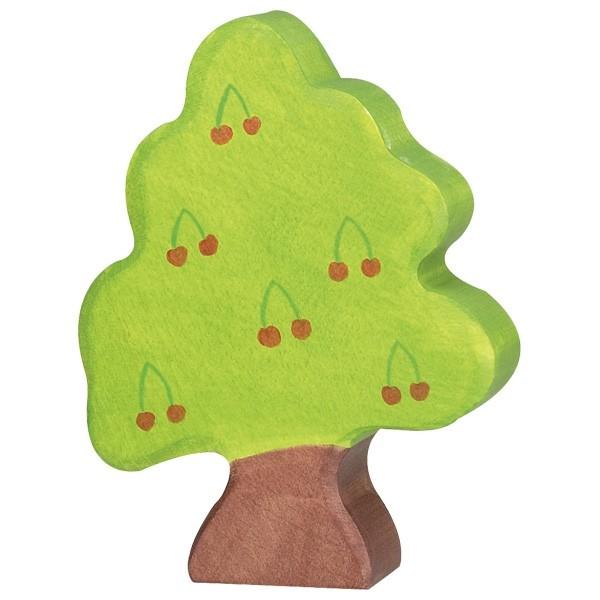 Small Cherry Tree Wooden Figure-Small World Accessories-Holztiger-Yes Bebe