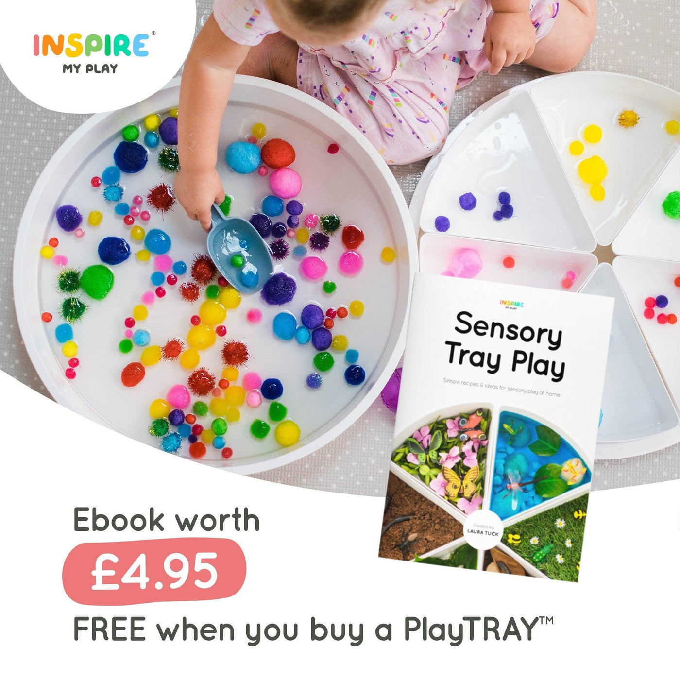 PlayTRAY Starter Set - Green/Blue-Toy & Book Bundles-Inspire My Play-Yes Bebe