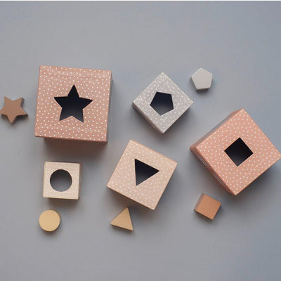 Stacking & Sorting Cubes - Nature-Stacking Toys-JaBaDaBaDo-Yes Bebe