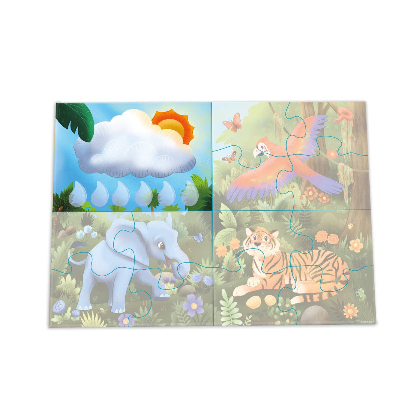 Peaceable Kingdom Raindrop Forest Cooperative Puzzle Game-Just Imagine Toys-Yes Bebe