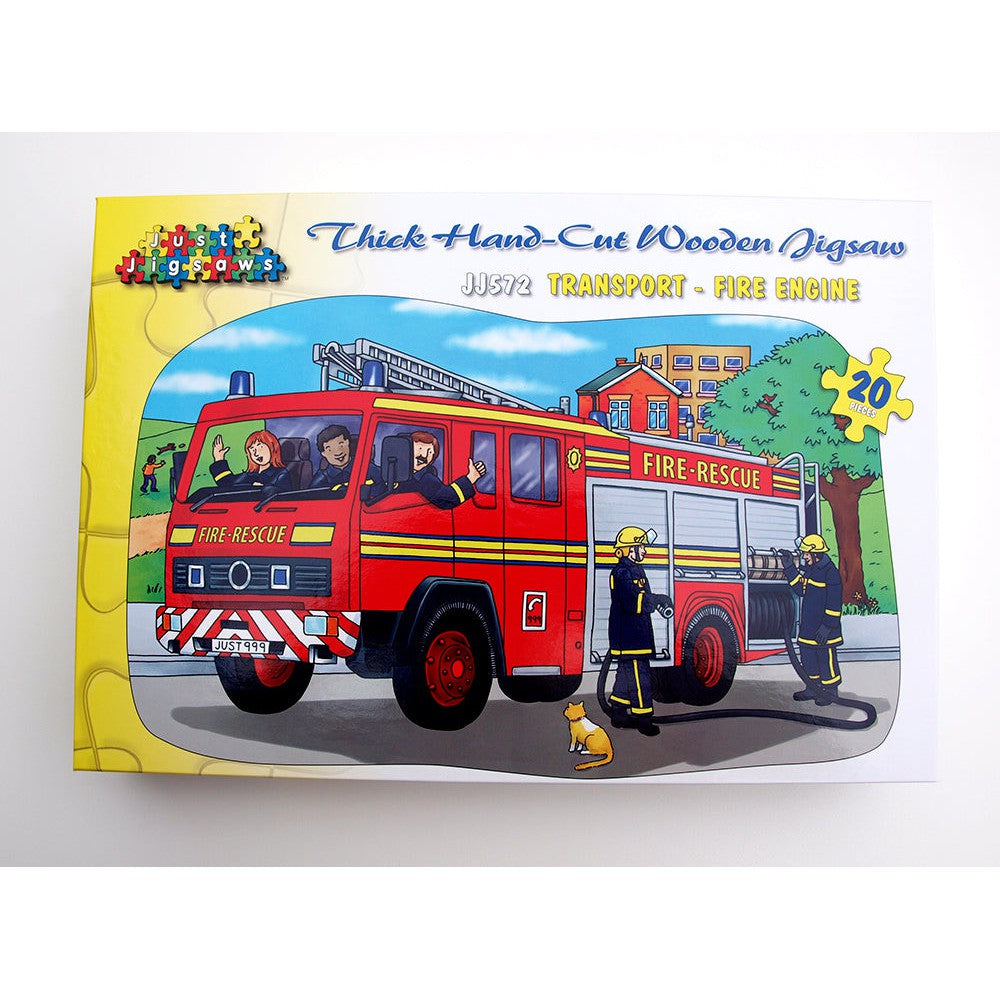 Shaped Floor Puzzle Fire Engine - Jj572-Just Jigsaws-Yes Bebe