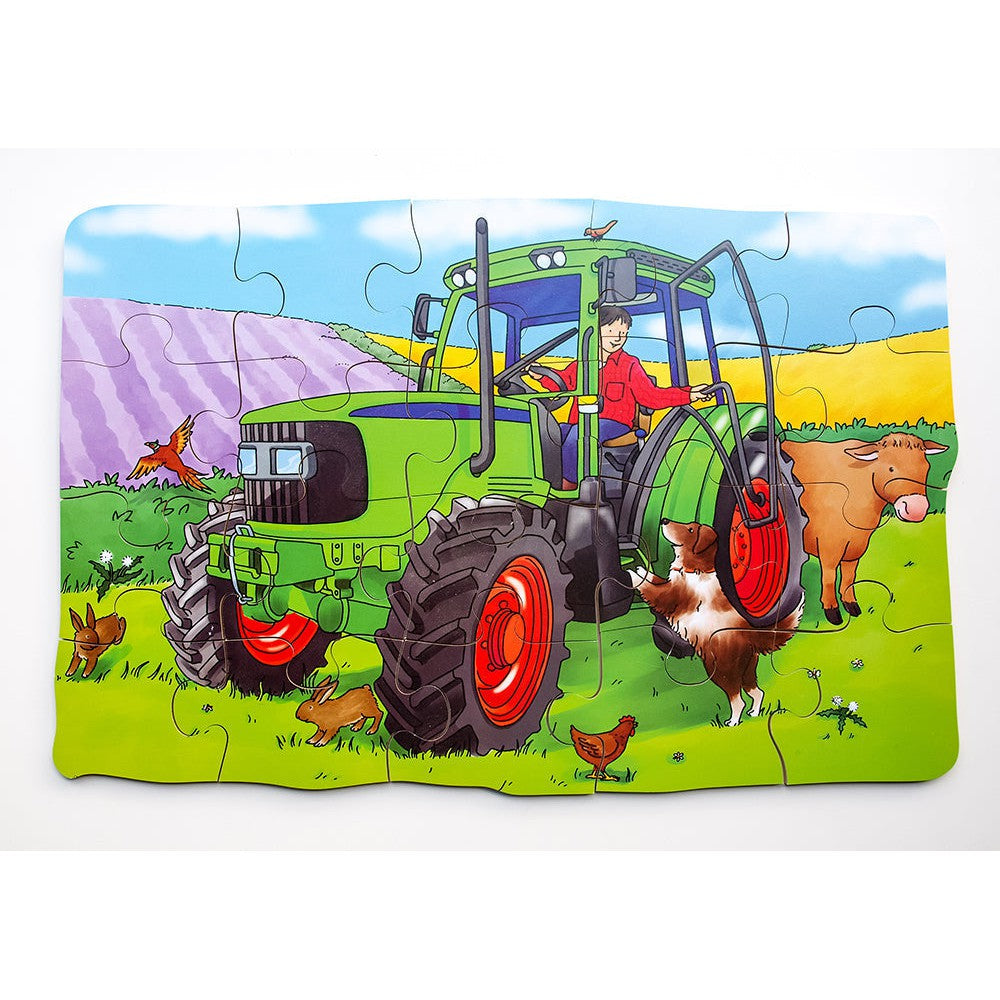 Shaped Floor Puzzle Tractor - Jj574-Just Jigsaws-Yes Bebe