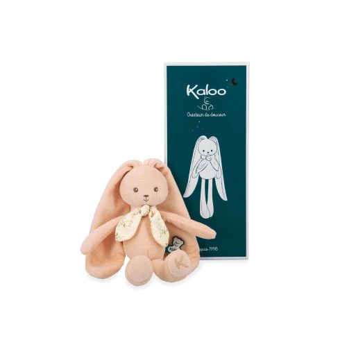 Small Rabbit Soft Toy - Peach-Soft Toys-Kaloo-Yes Bebe