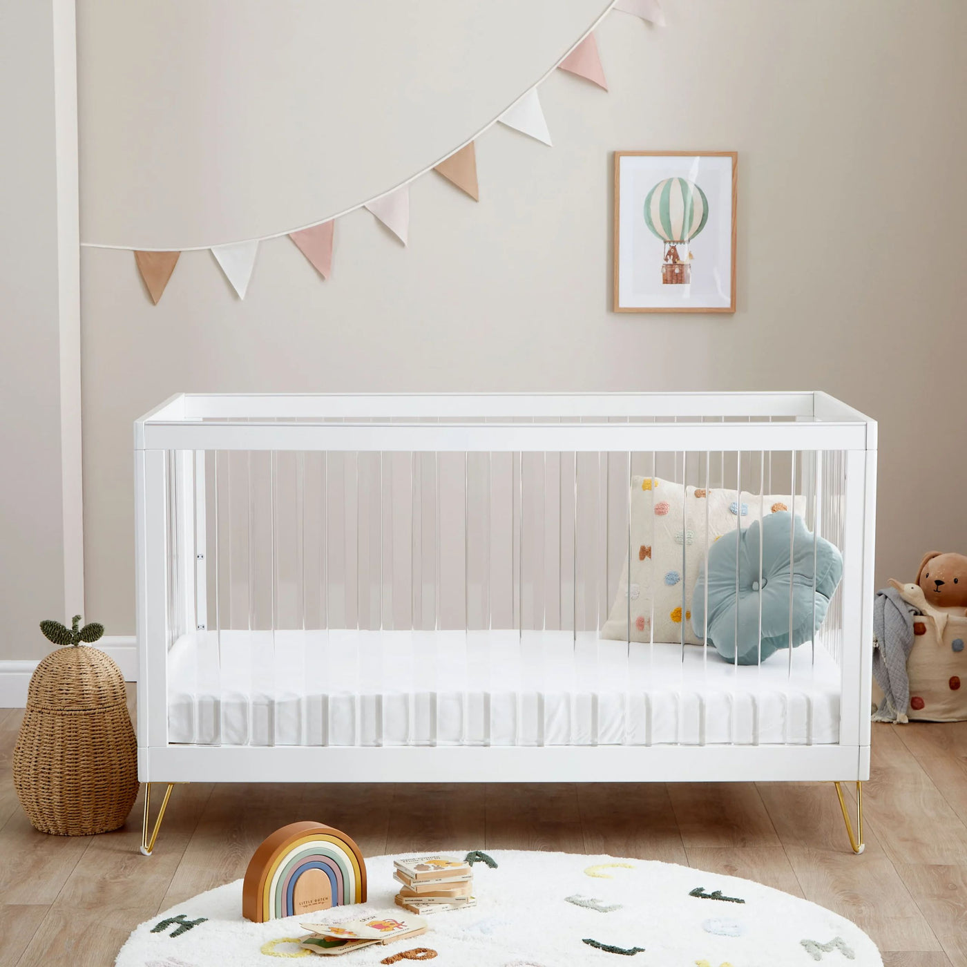 Kimi XL Acrylic 2 Piece Nursery Room Set