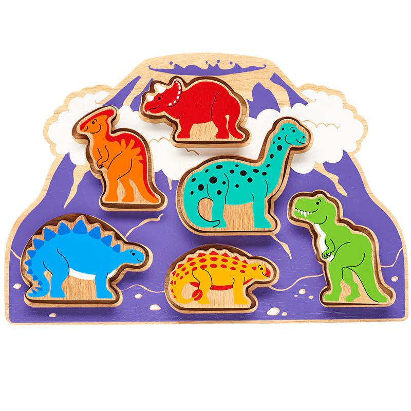 Lanka Kade Dinosaur Shape Sorter Puzzle-Wooden Puzzles-Lanka Kade-Yes Bebe