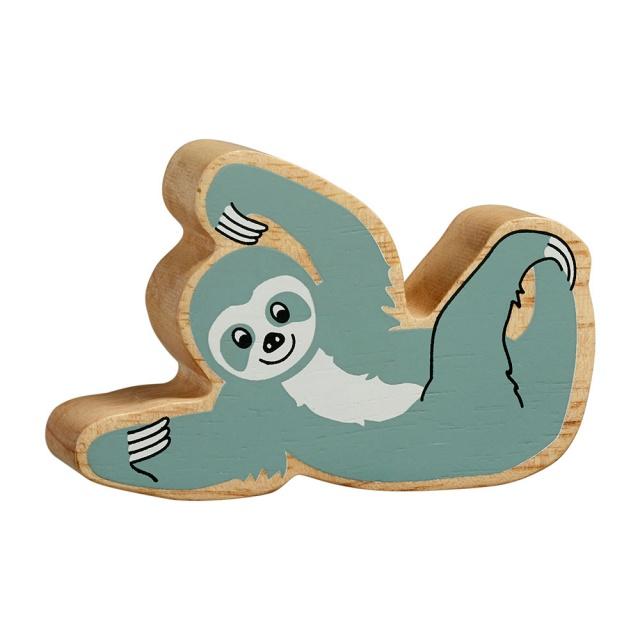 Natural Wooden Grey Sloth-Wooden Animal Figures-Lanka Kade-Yes Bebe