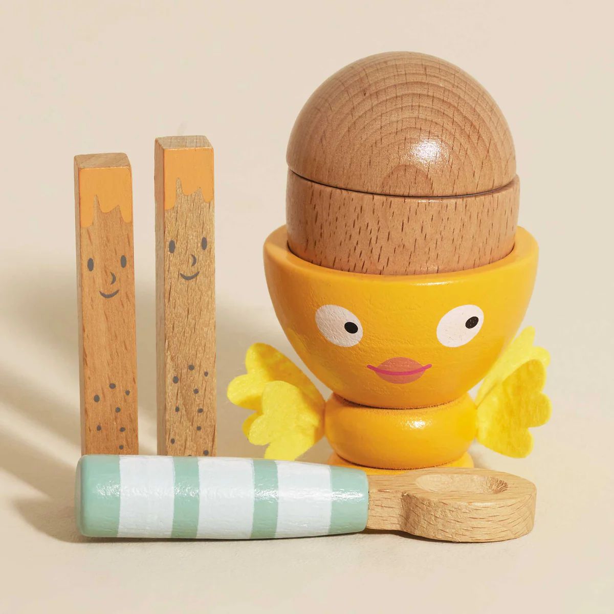 Wooden Egg Cup & Soldiers-Play Food Sets-Le Toy Van-Yes Bebe