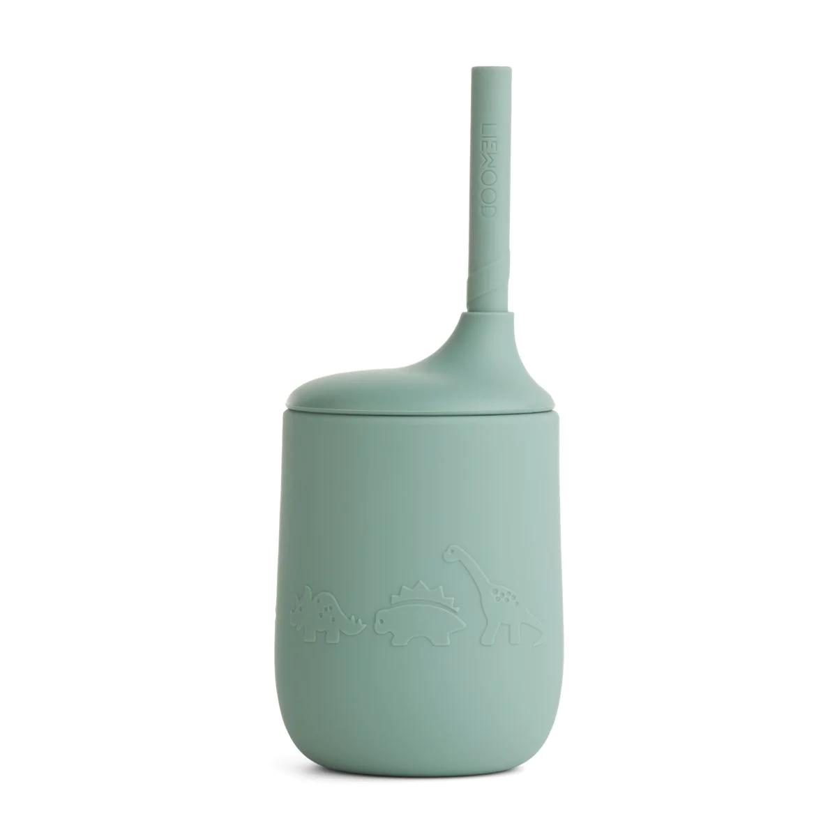 Ellis Sippy Cup-Sippy Cups-Liewood-Dino Peppermint-Yes Bebe