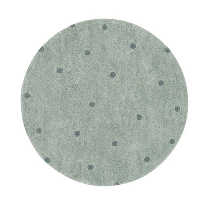 Washable Rug - Round Dots-Washable Rugs-Lorena Canals-Blue Sage-Yes Bebe