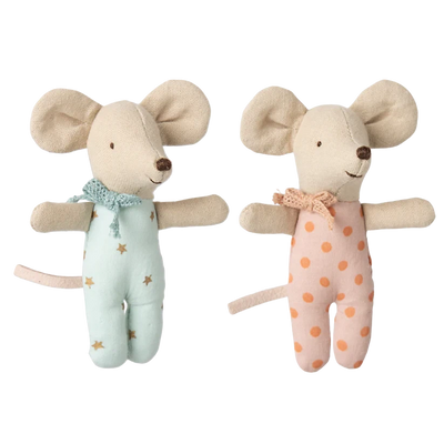 Baby Mice Twins in Matchbox-Dollhouse Mice-Maileg-Yes Bebe