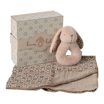 Baby Rattle Gift Set-Baby Gift Sets-Maileg-Powder Bunny-Yes Bebe