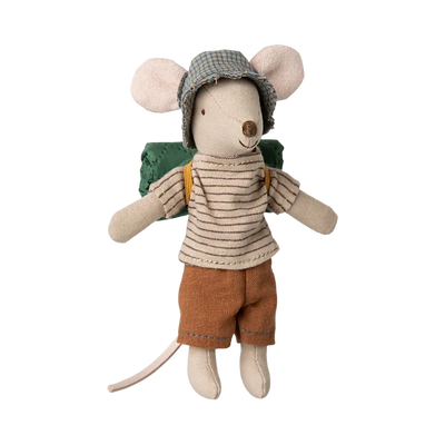 Big Brother Hiker Mouse-Dollhouse Mice-Maileg-Thin Stripes-Yes Bebe