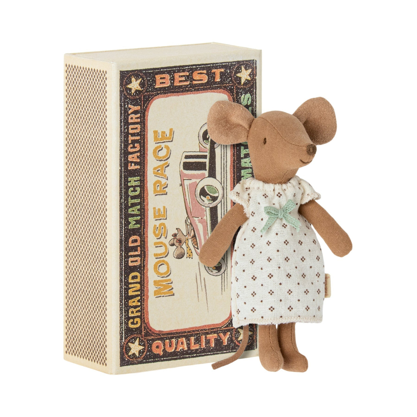 Big Sister Mouse in Matchbox-Maileg-Yes Bebe