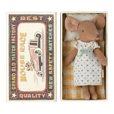 Big Sister Mouse in Matchbox-Maileg-Yes Bebe