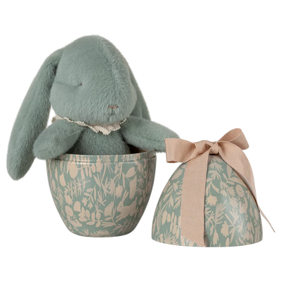 Easter Egg with Plush-Soft Toys-Maileg-Mint Bunny-Yes Bebe