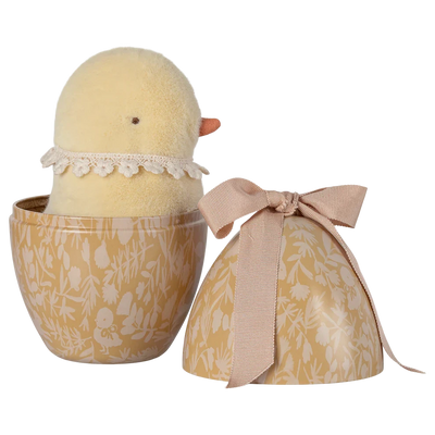 Easter Egg with Plush-Soft Toys-Maileg-Chicken-Yes Bebe