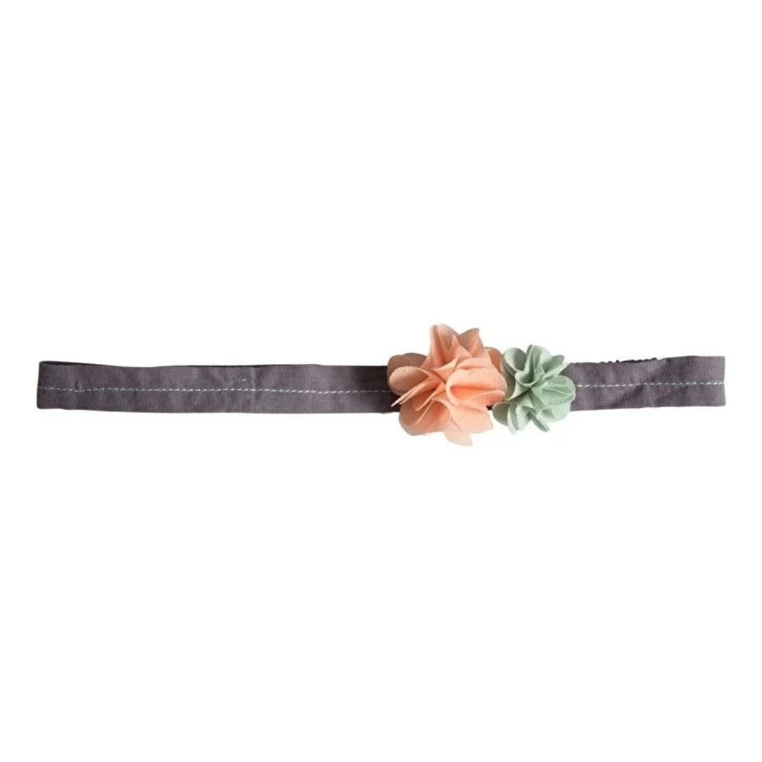 Flower Headband - Pink & Green