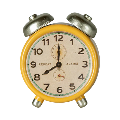 Mouse Alarm Clock-Dollhouse Accessories-Maileg-Yellow-Yes Bebe