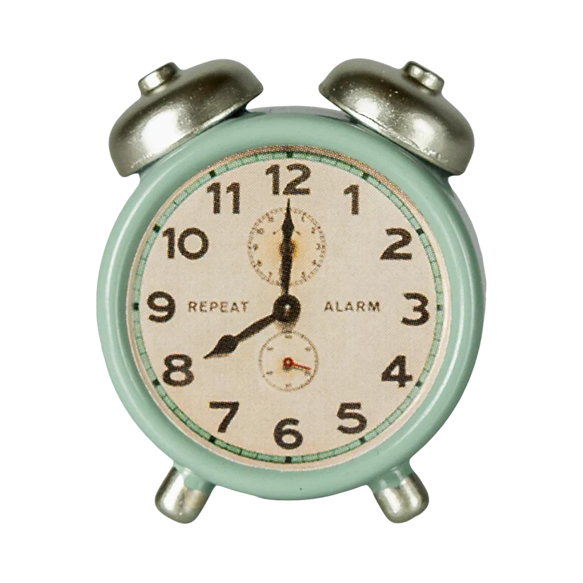 Mouse Alarm Clock-Dollhouse Accessories-Maileg-Mint-Yes Bebe