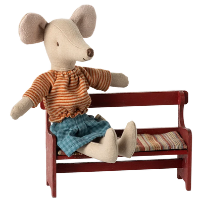 Mouse Bench-Dollhouse Accessories-Maileg-Yes Bebe