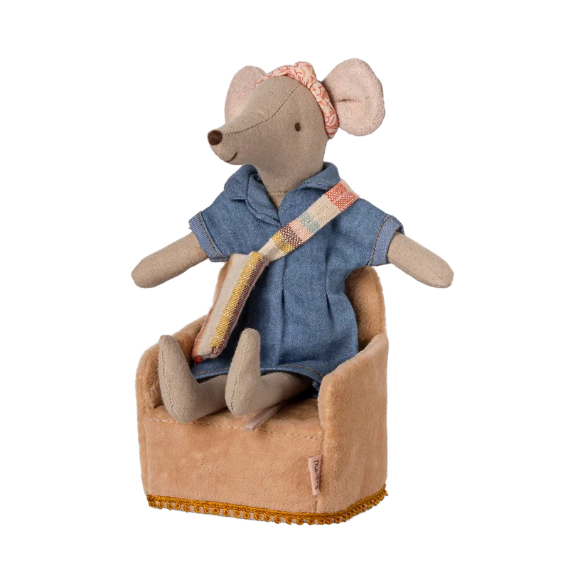 Mouse Folding Chair-Dollhouse Accessories-Maileg-Yes Bebe