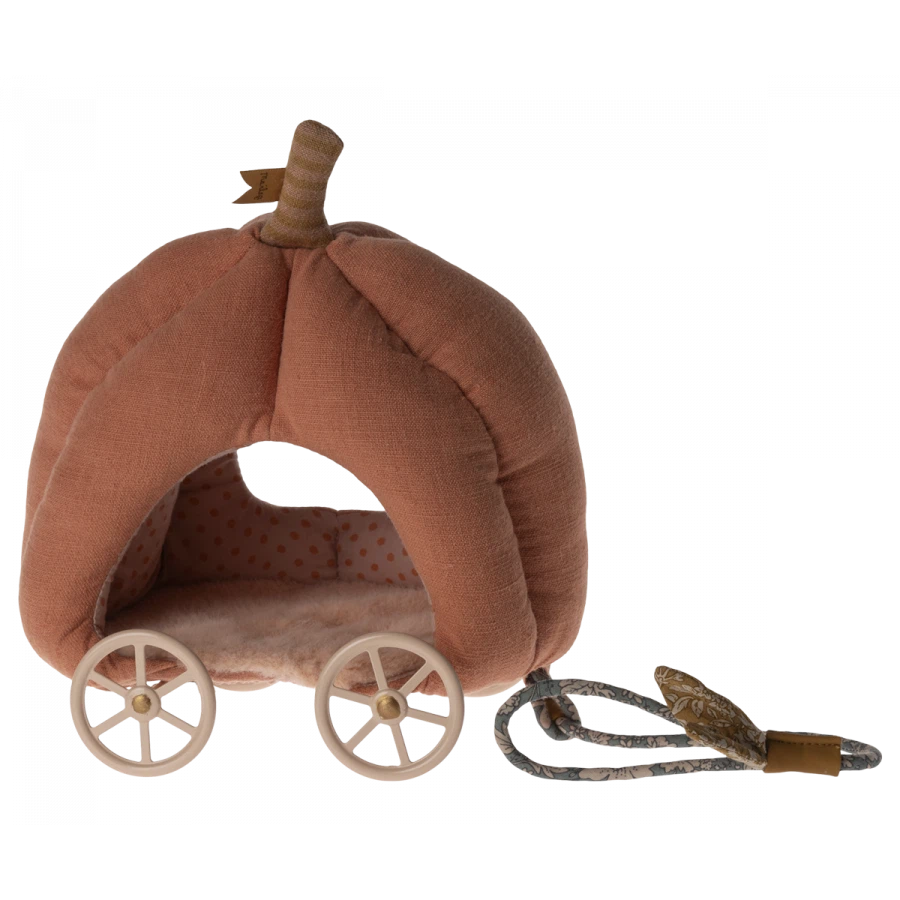 Mouse Pumpkin Carriage-Dollhouse Mice Accessories-Maileg-Yes Bebe