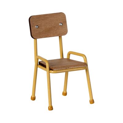 Mouse Wooden Chair-Dollhouse Accessories-Maileg-Yellow-Yes Bebe