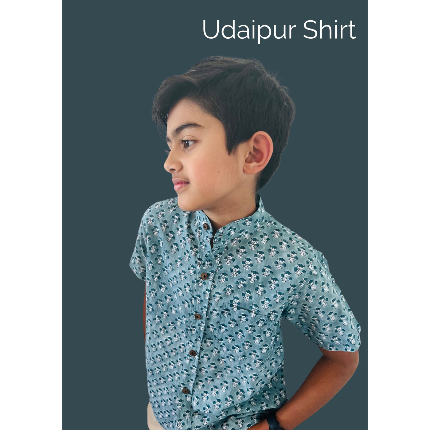 Block Printed Shirts For Boys-Shirt-Malabar Baby-Yes Bebe