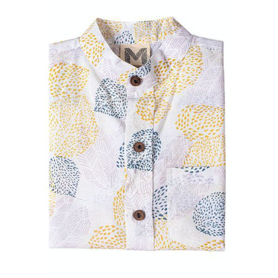 Block Printed Shirts For Boys-Shirt-Malabar Baby-Yes Bebe