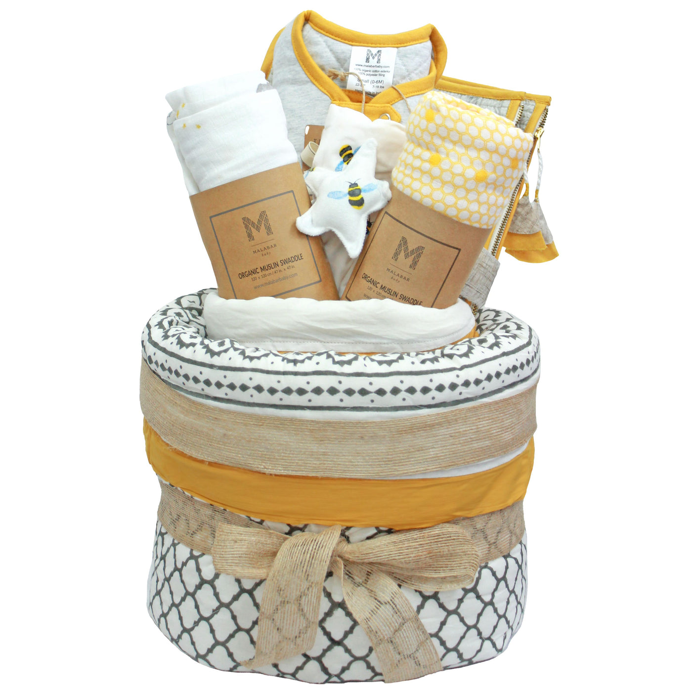 New Baby Gift Hamper-Gift Sets-Malabar Baby-ERAWAN GREY-Yes Bebe