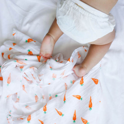 Organic Swaddle - Carrot-Swaddles-Malabar Baby-Yes Bebe