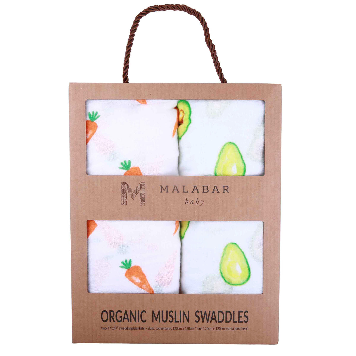 Organic Swaddle Set - First Foods-Swaddles-Malabar Baby-Yes Bebe