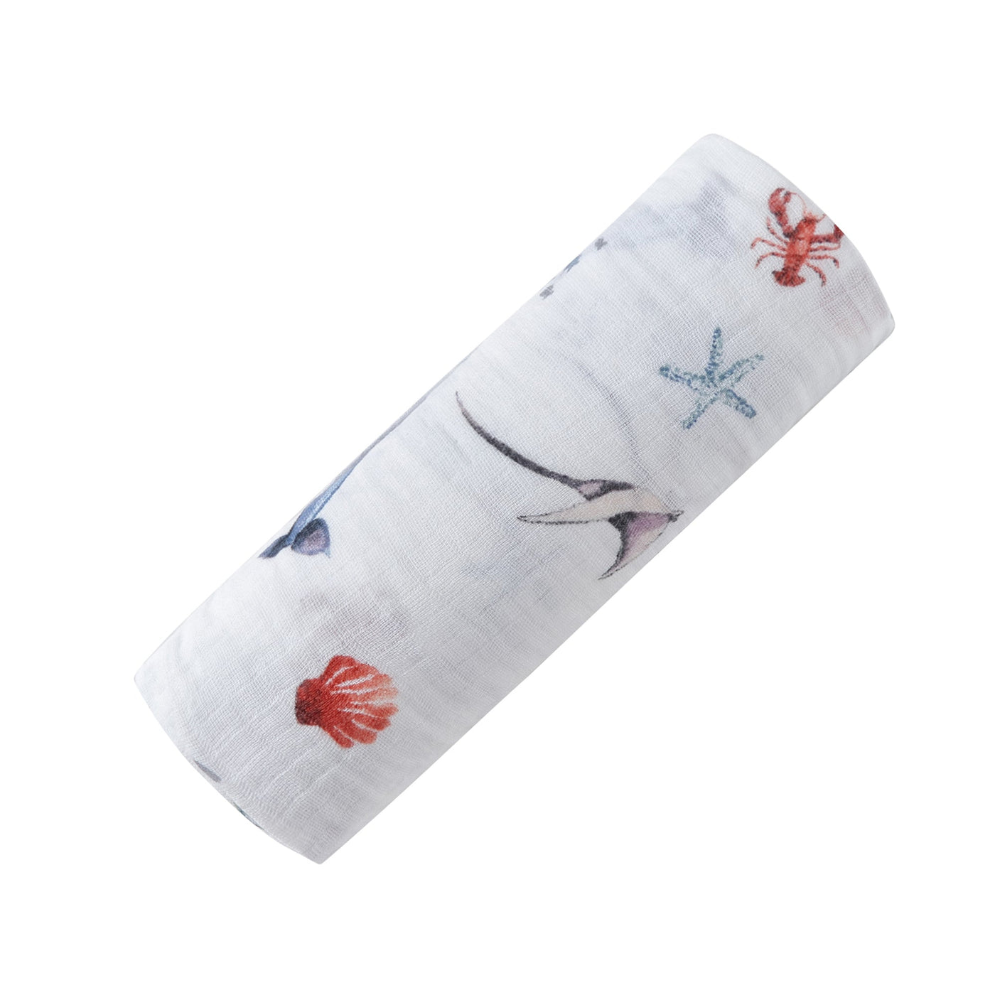 Organic Swaddle - Under The Sea-Swaddles-Malabar Baby-Yes Bebe