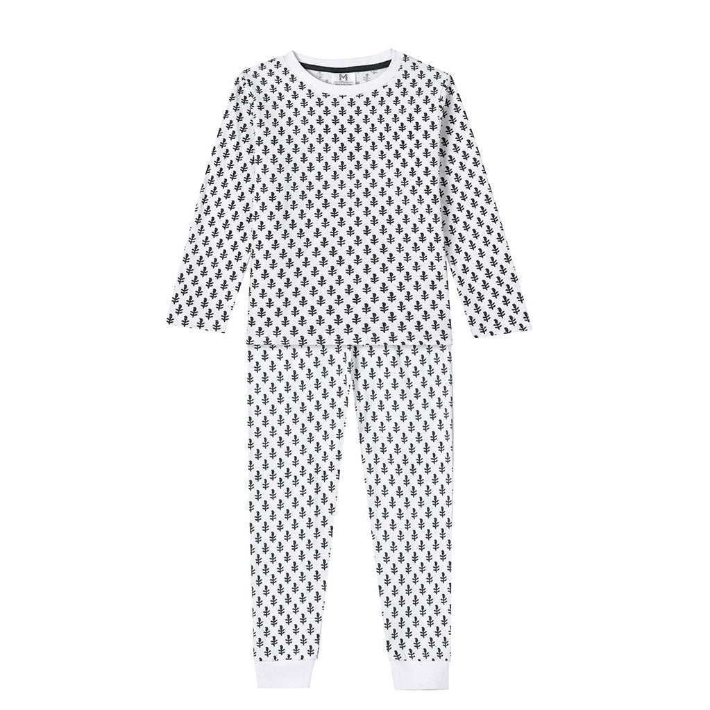 Toddler & Big Kid Cotton Knit Pj Set (Fort Blue)-Kids Pajama Sets-Malabar Baby-Yes Bebe