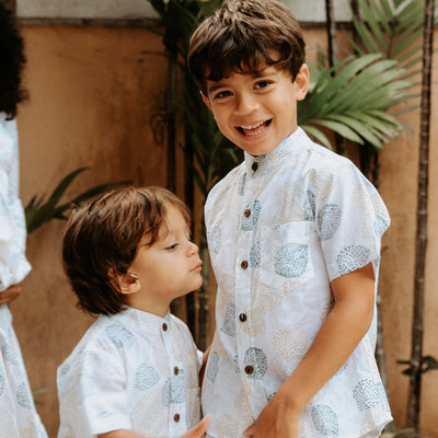 Twinning Set - Block Printed Shirts - Malabar-Shirt-Malabar Baby-Yes Bebe