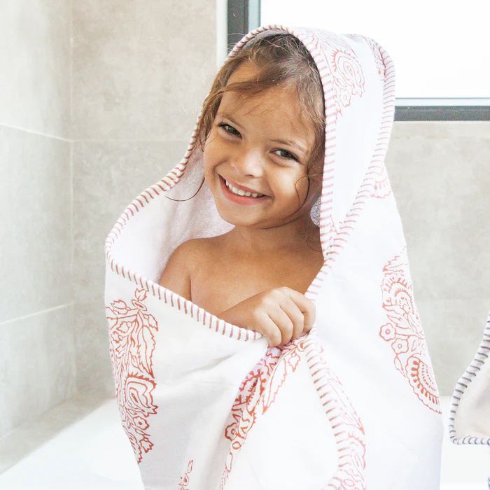 Hooded Towel - Pink City