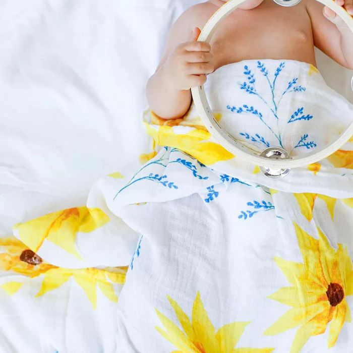 Organic Swaddle - Sunflower