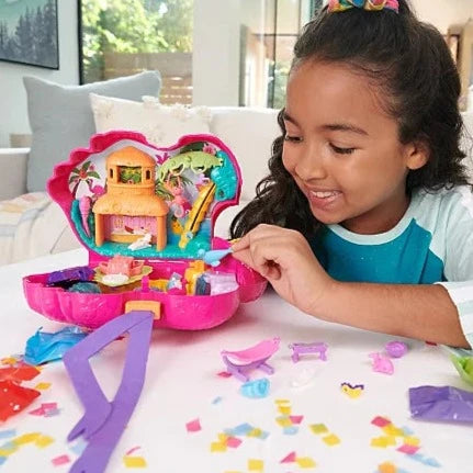 Polly Pocket Flamingo Party-Dolls, Playsets & Toy Figures-Mattel-Yes Bebe