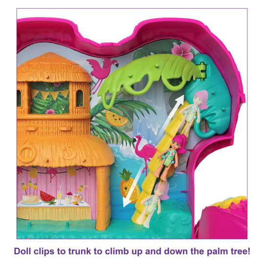 Polly Pocket Flamingo Party-Dolls, Playsets & Toy Figures-Mattel-Yes Bebe