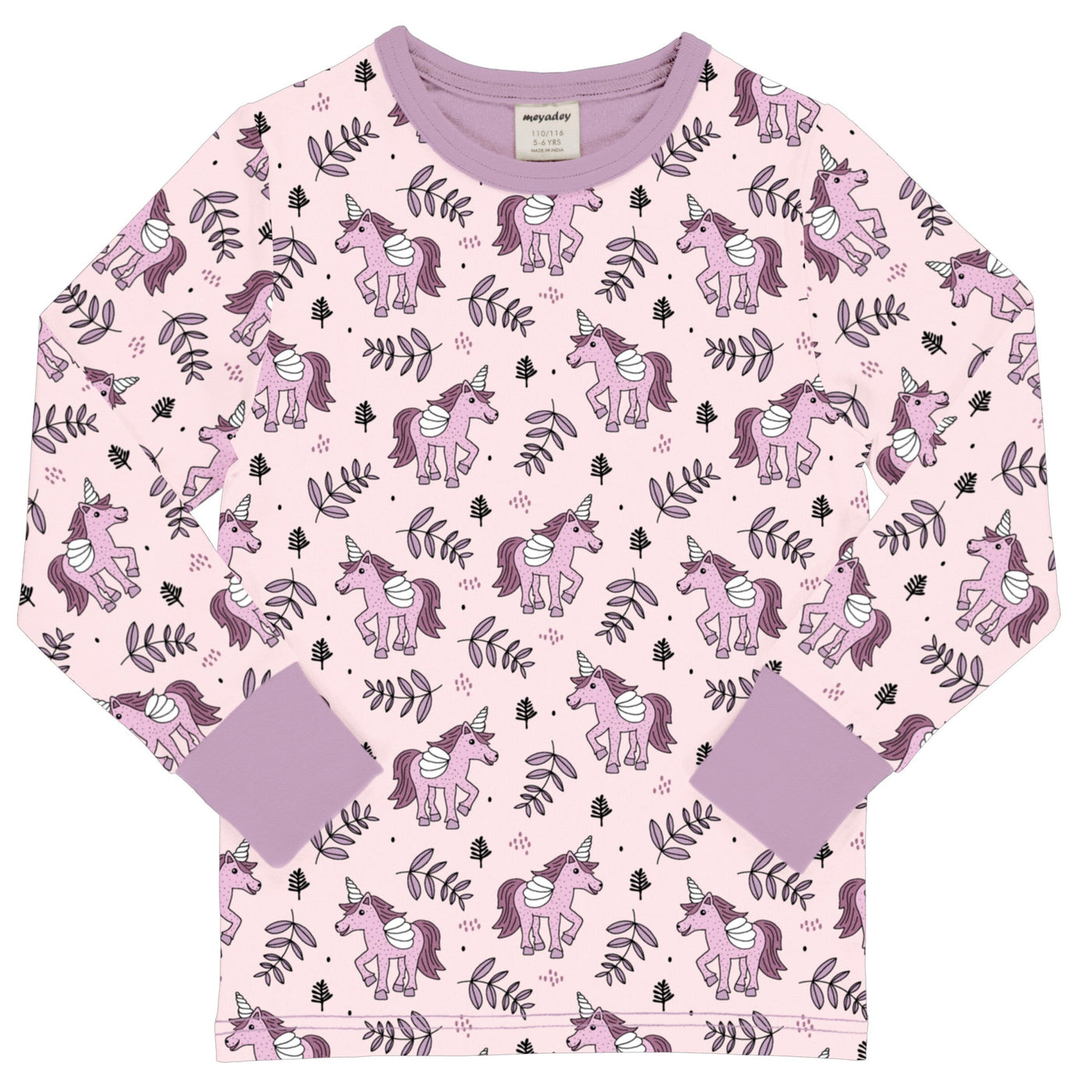 Long Sleeve Top - Unicorn Jungle by Meyaday-Clothing-Maxomorra-74-80cm (9M to 1Y)-Yes Bebe