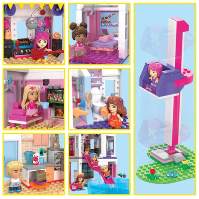 Mega Blocks Barbie Colour Reveal Dreamhouse-Mega Bloks-Yes Bebe