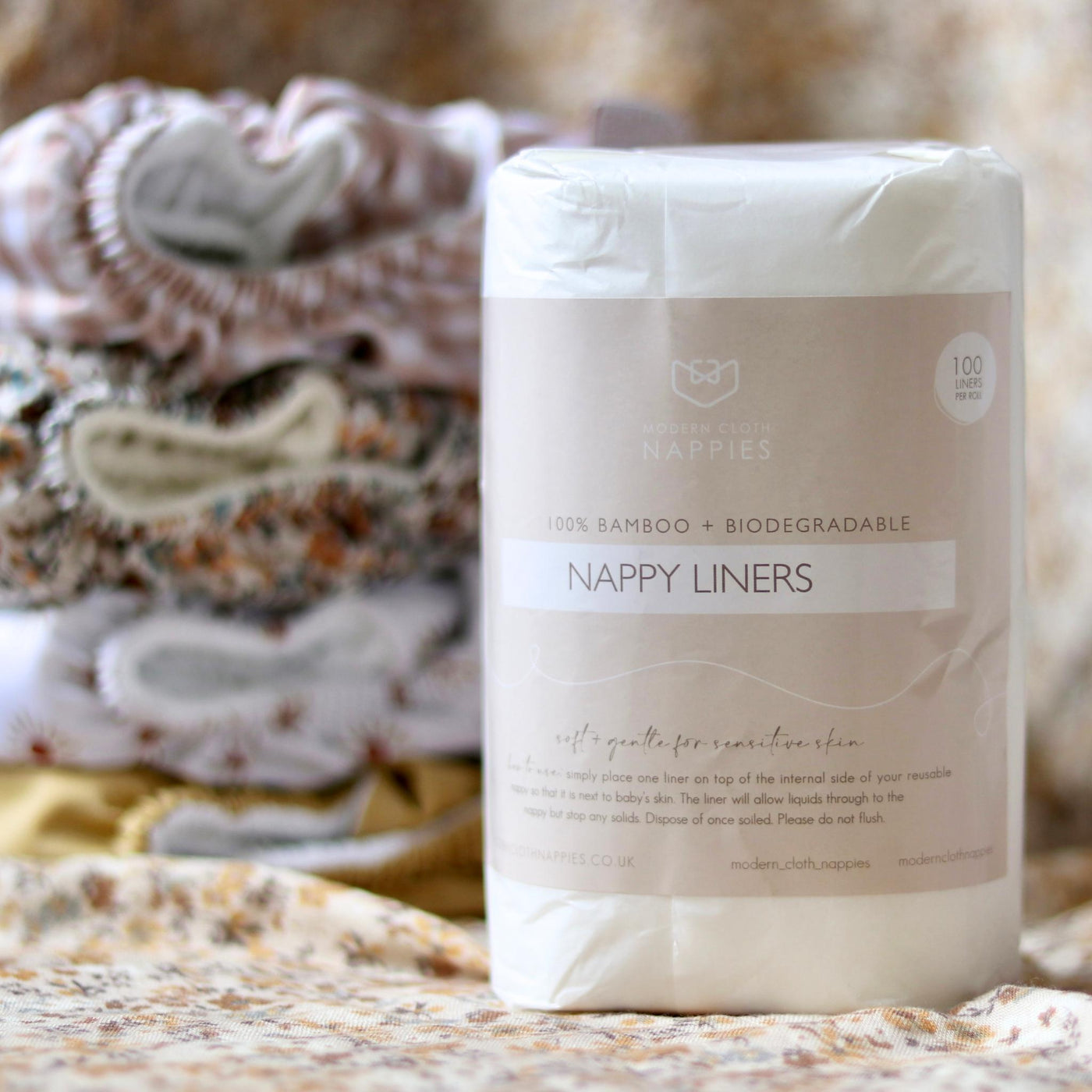 100% Plant Based Biodegrable Nappy Liners - 100 Per Roll-Modern Cloth Nappies-Yes Bebe