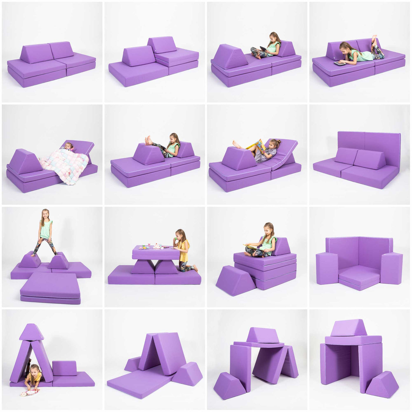 Soft Play Mattress Set - Purple-Mattress-Monboxy-Yes Bebe